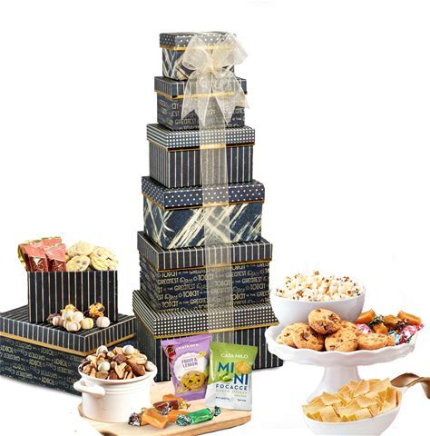 Gourmet Gift Baskets' Birthday Celebration Tower